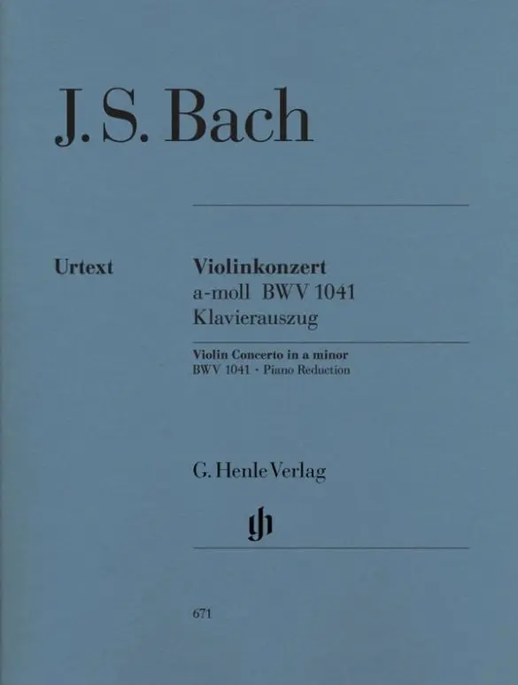 Cover: 9790201806716 | Konzert für Violine und Orchester a-moll BWV 1041 | Bach | Taschenbuch