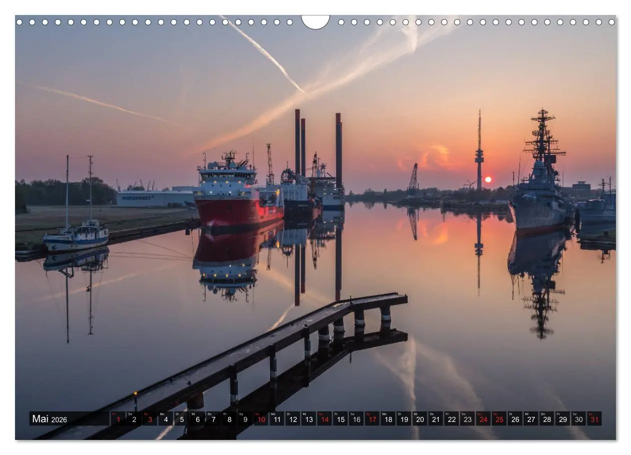 Bild: 9783516116816 | Wilhelmshaven maritim (Wandkalender 2026 DIN A3 quer), CALVENDO...