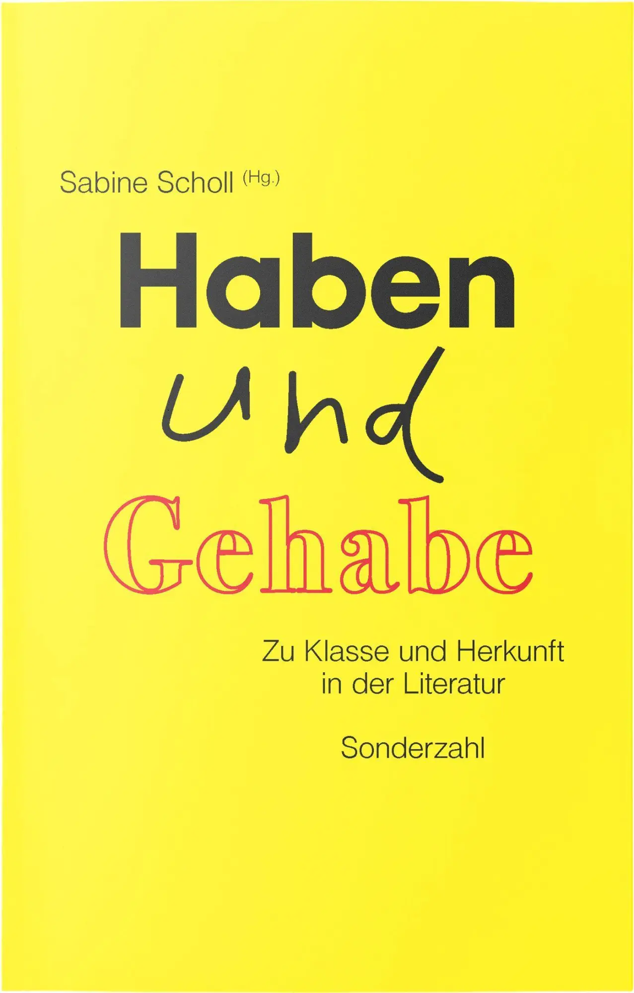 Cover: 9783854496816 | Haben und Gehabe | Zu Herkunft und Klasse in der Literatur | Scholl
