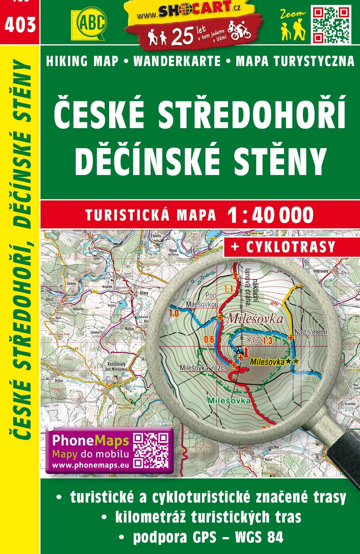 Cover: 9788072246816 | Wanderkarte Tschechien Ceske stredohori, Decisnke steny 1 : 40 000