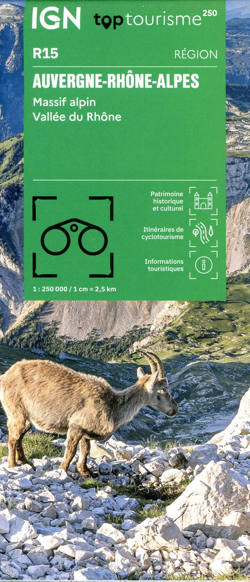 Cover: 9782758556916 | R15 Auvergne Rhône-Alpes - Massif Alpin | (Land-)Karte | Französisch