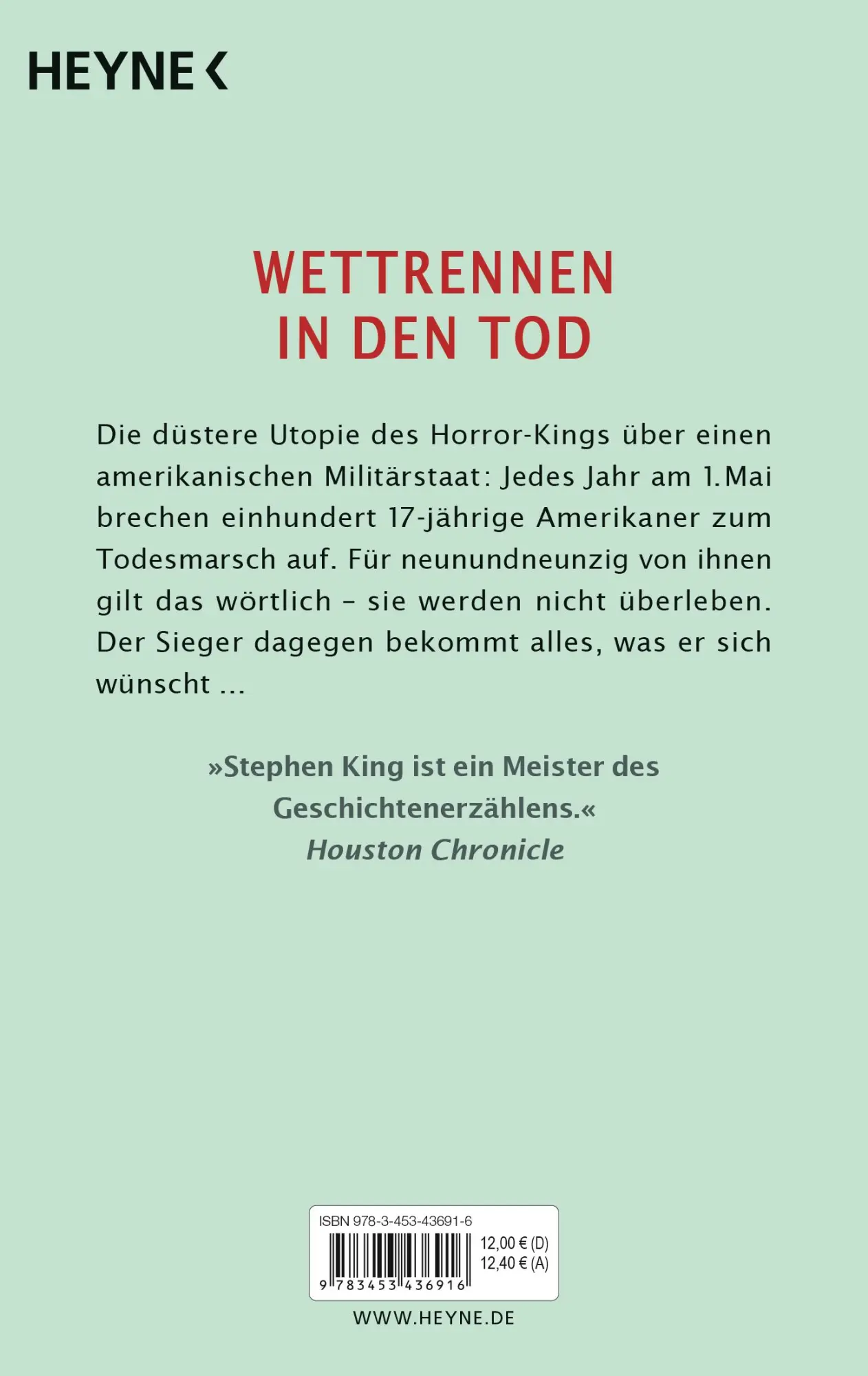 Bild: 9783453436916 | Todesmarsch | Stephen King | Taschenbuch | 400 S. | Deutsch | 2013