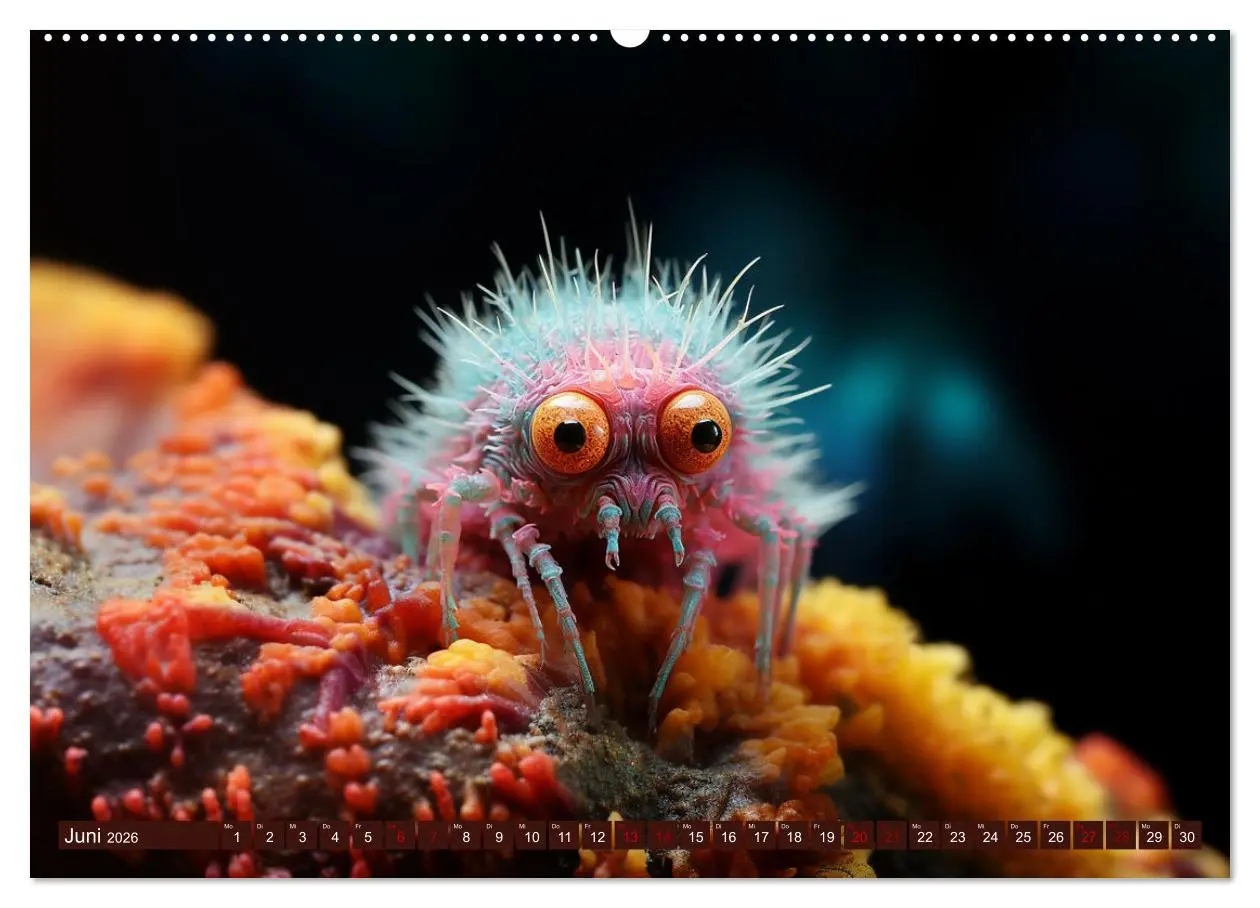 Bild: 9783457496916 | Mikroskopisch niedlich (Wandkalender 2026 DIN A2 quer), CALVENDO...