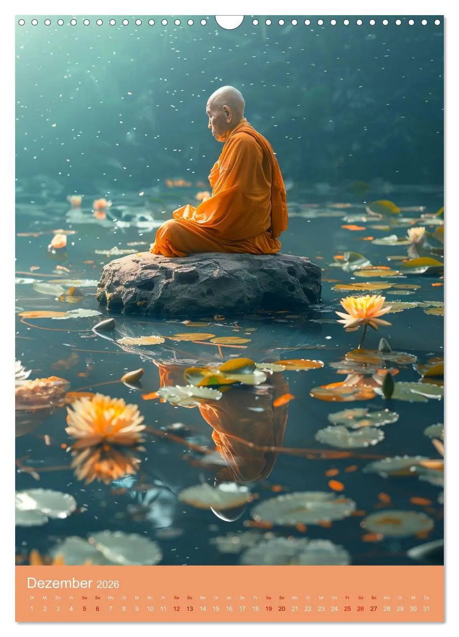 Bild: 9783516276916 | Meditative Stille (Wandkalender 2026 DIN A3 hoch), CALVENDO...
