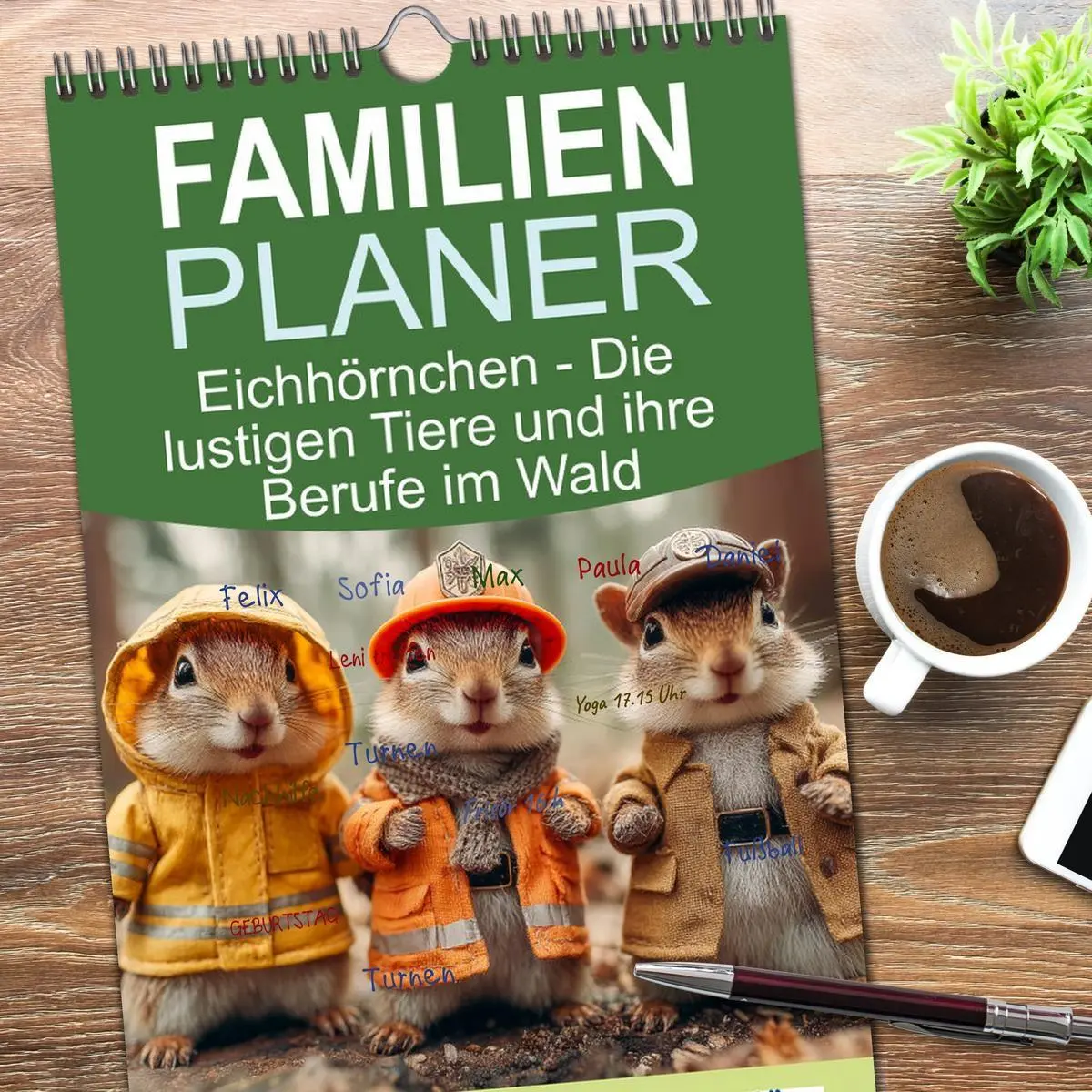 Bild: 9783516656916 | Familienplaner 2026 - Eichhörnchen - Die lustigen Tiere und ihre...