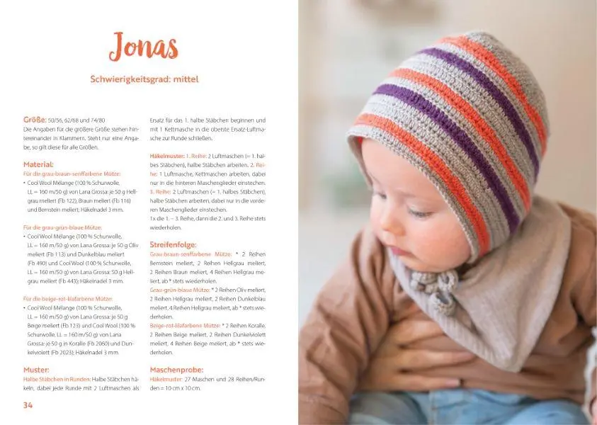 Bild: 9783841066916 | Niedliche Bonnets und Zwergenmützen häkeln | Babette Ulmer | Buch