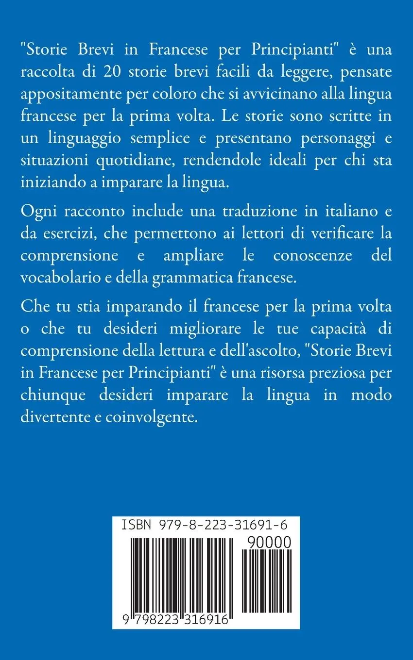 Rückseite: 9798223316916 | Storie Brevi in Francese per Principianti | Daria Galek | Taschenbuch