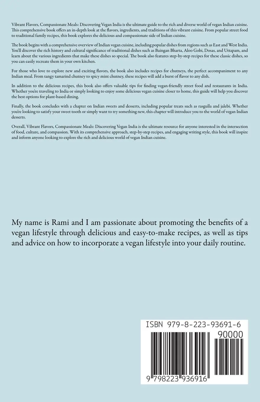 Rückseite: 9798223936916 | Discovering Vegan India | Rami Georgiev | Taschenbuch | Englisch