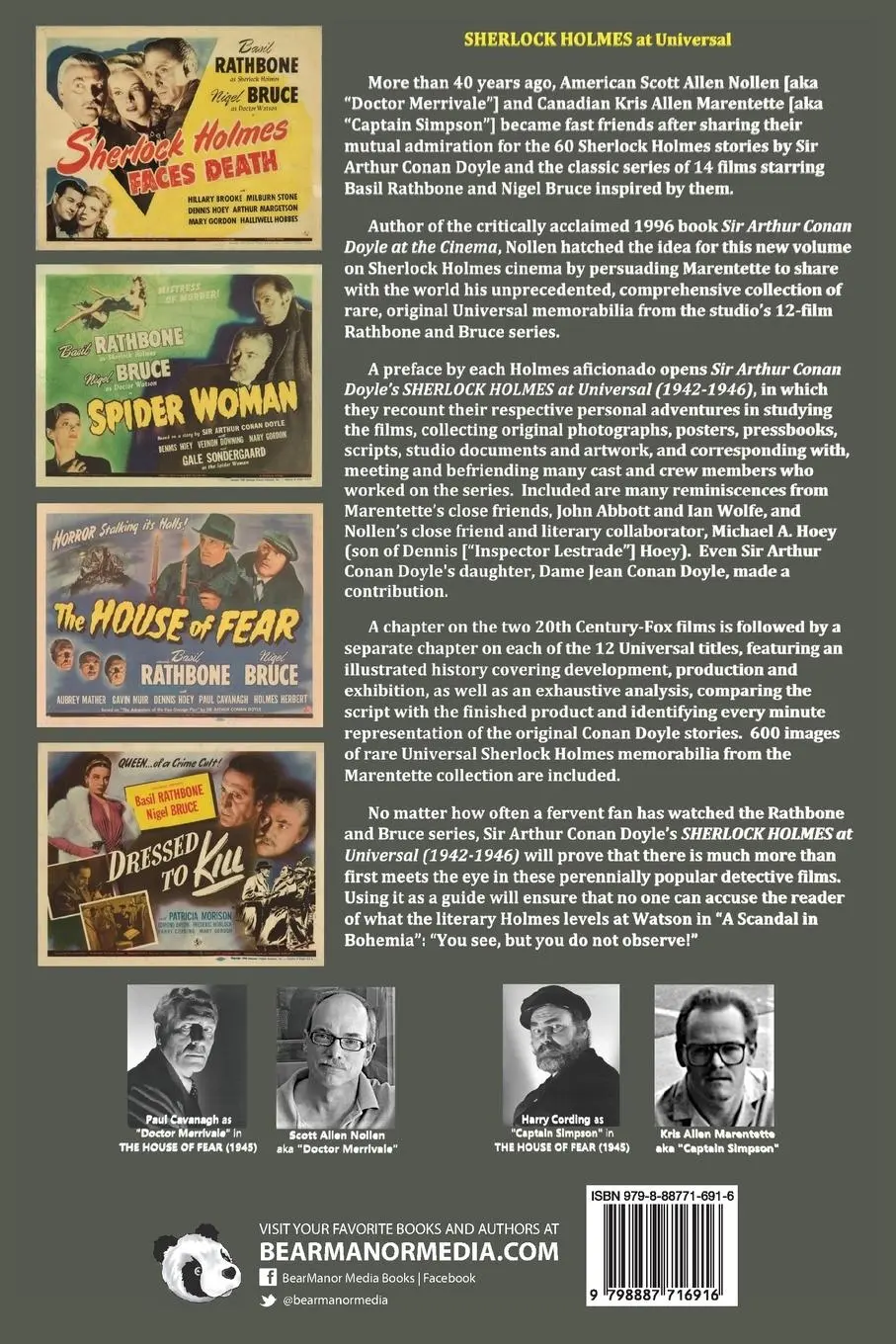 Rückseite: 9798887716916 | Sherlock Holmes at Universal (1942-1946) Volume 2 | Nollen (u. a.)