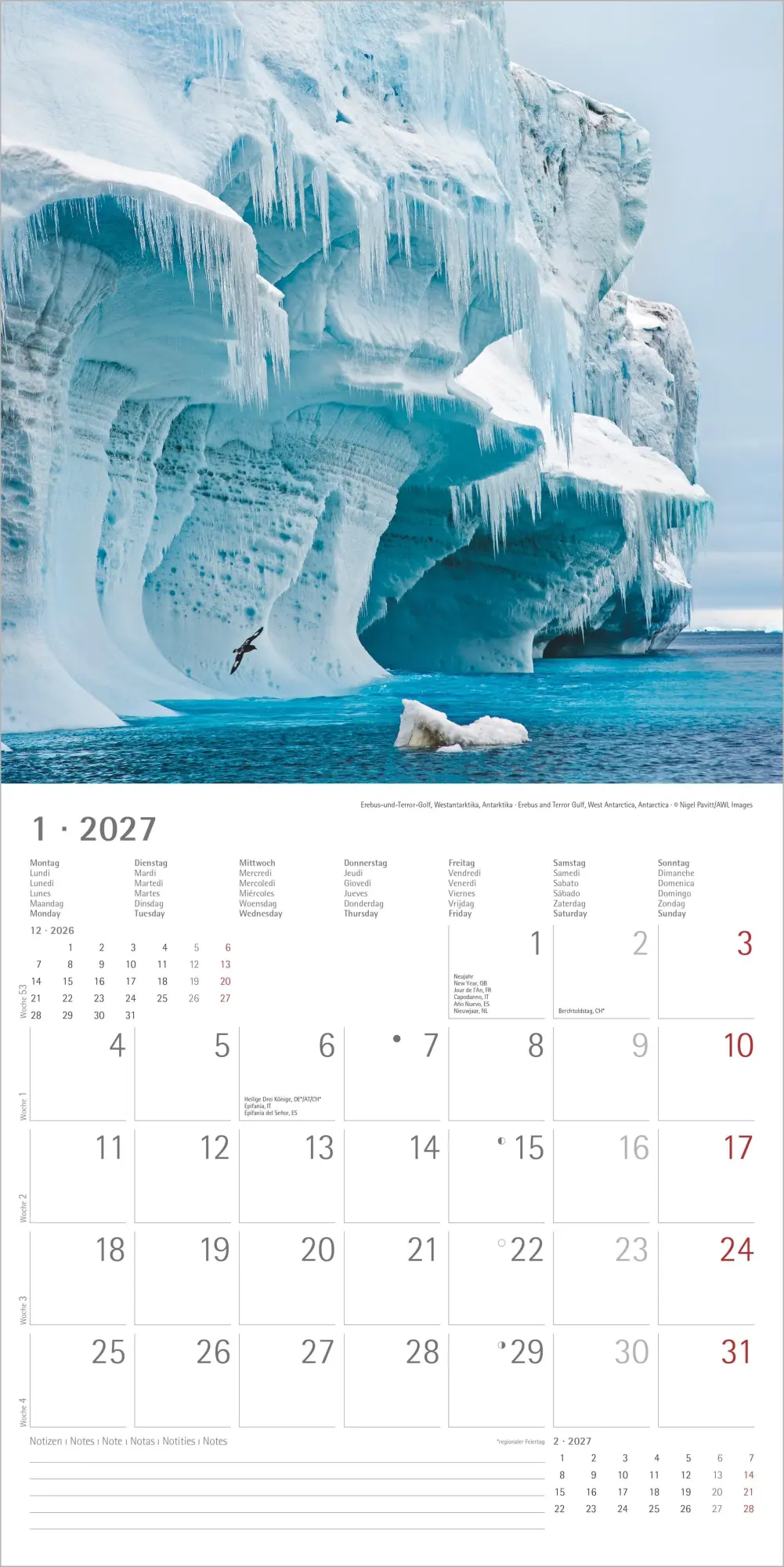 Bild: 4069095017016 | Wunder unserer Welt 2027 | Neumann Verlage GmbH &amp; Co KG | Kalender
