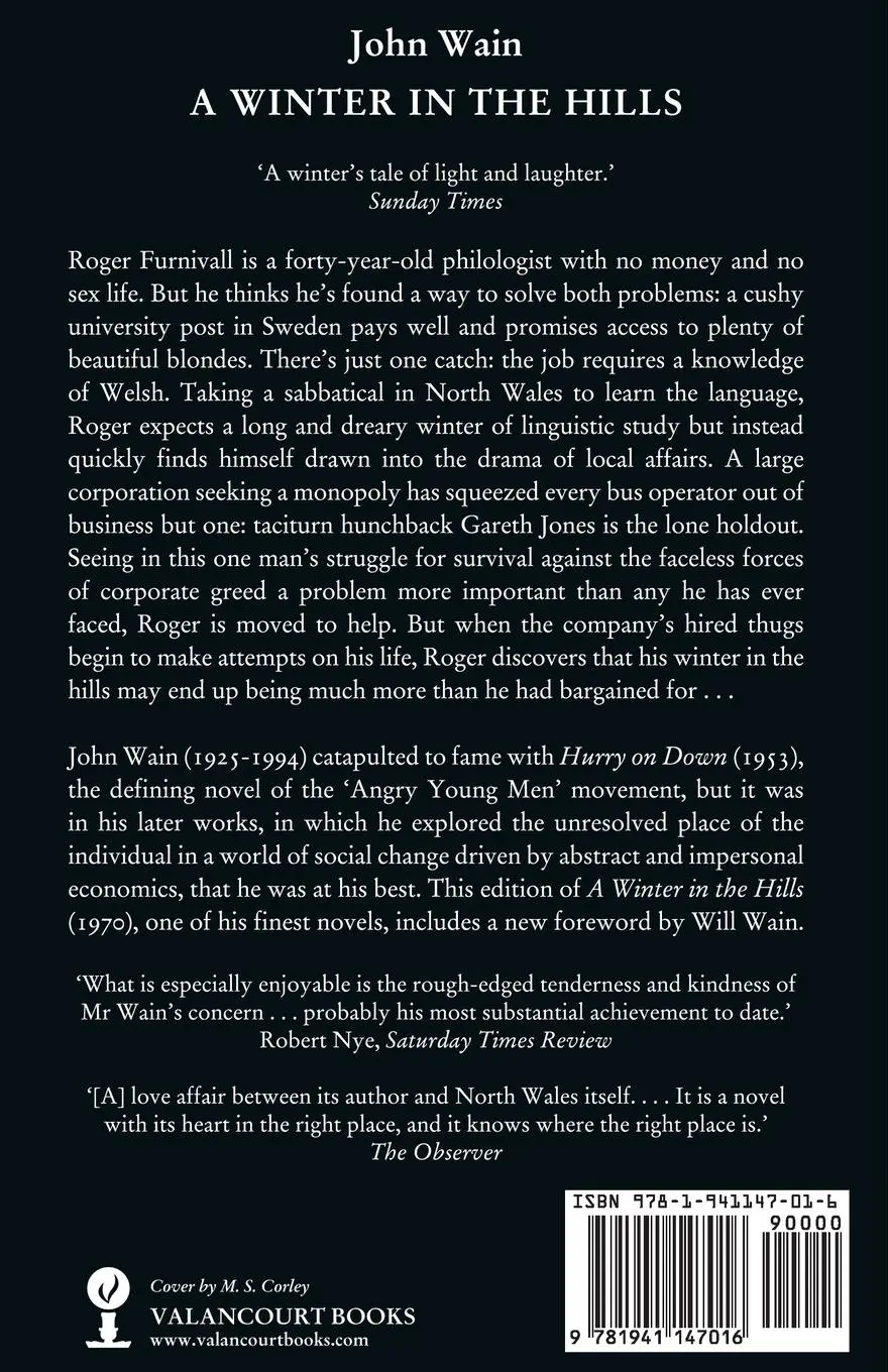 Rückseite: 9781941147016 | A Winter in the Hills | John Wain | Taschenbuch | Englisch | 2014