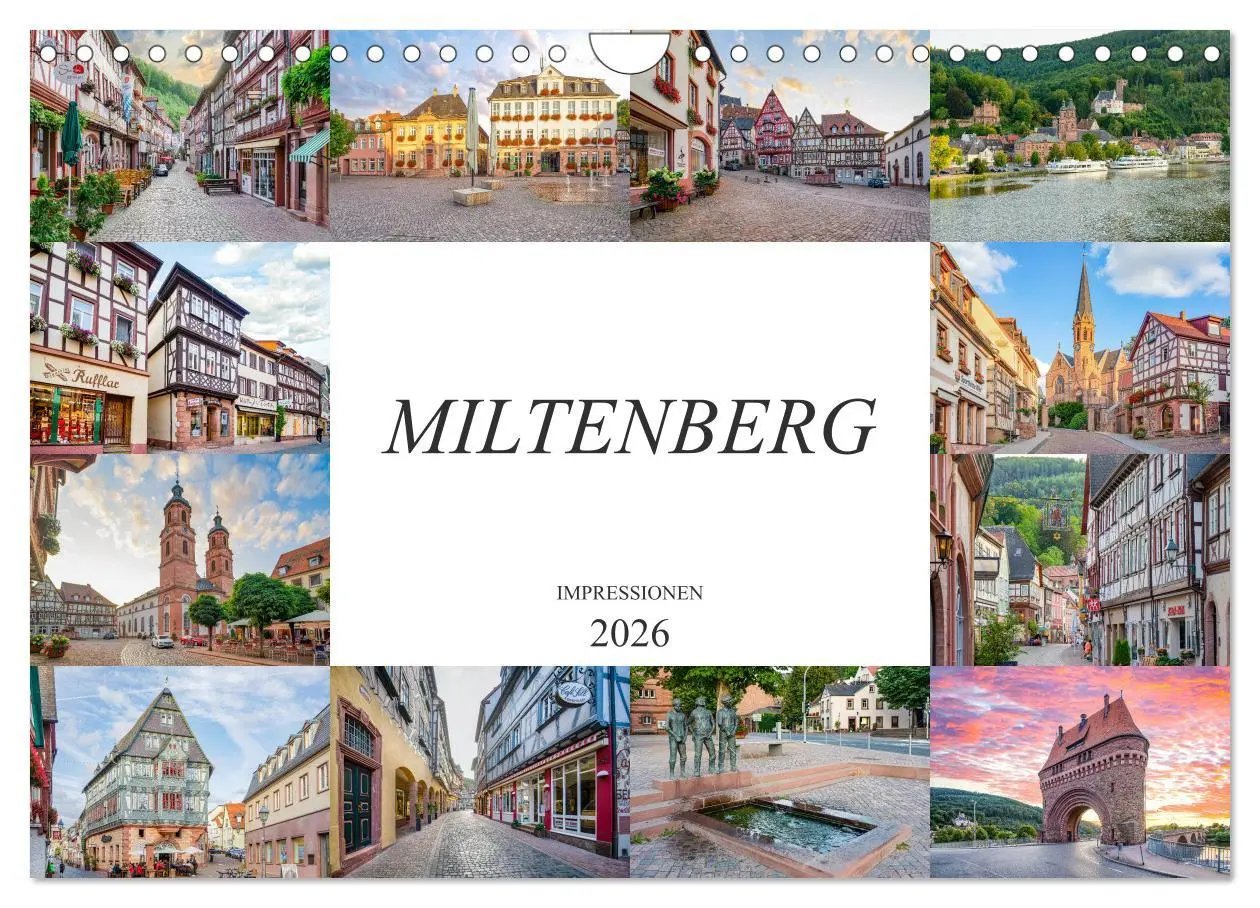 Cover: 9783457767016 | Miltenberg Impressionen (Wandkalender 2026 DIN A4 quer), CALVENDO...