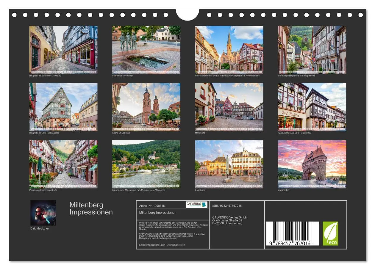Bild: 9783457767016 | Miltenberg Impressionen (Wandkalender 2026 DIN A4 quer), CALVENDO...