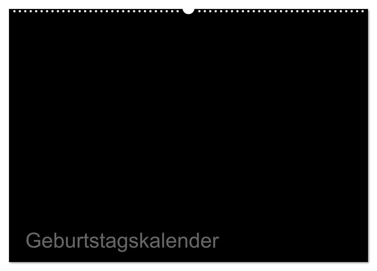 Cover: 9783516167016 | Bastel-Geburtstagskalender schwarz / Geburtstagskalender...