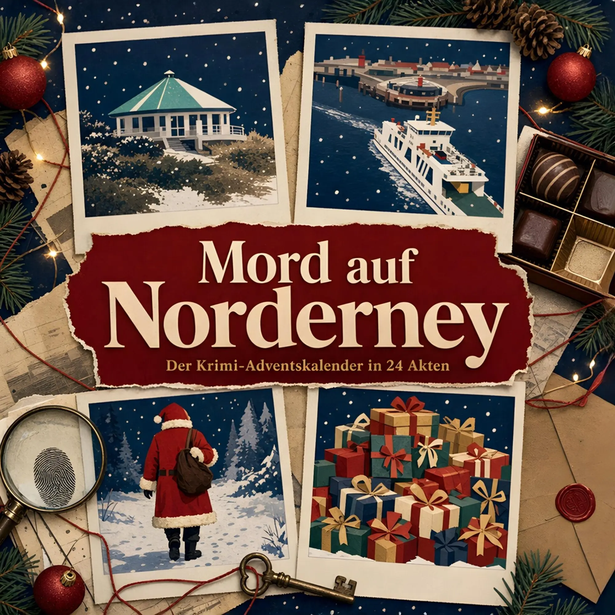Cover: 9783696117016 | Mord auf Norderney | Der Krimi-Adventskalender in 24 Akten | Schubert