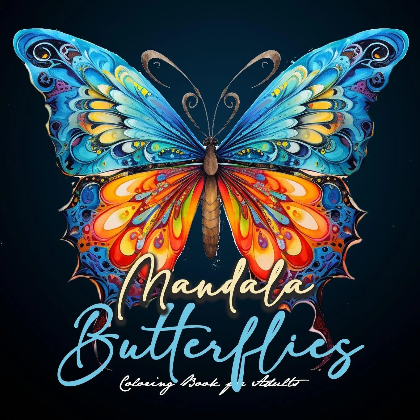 Cover: 9783758417016 | Mandala Butterflies Coloring Book for Adults | Monsoon Publishing