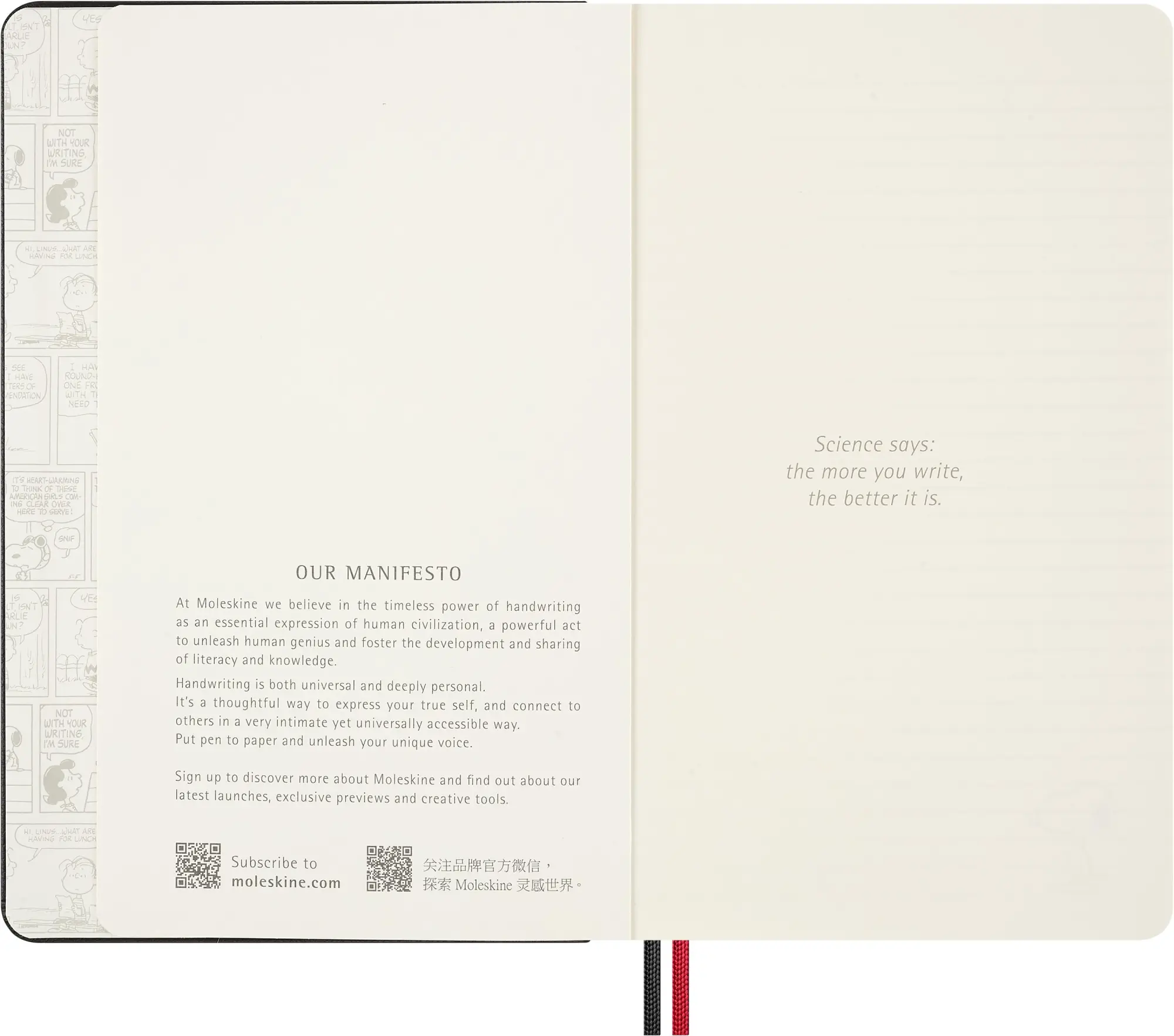 Bild: 8056999277116 | Moleskine Peanuts Snoopy Verehrer Notizbuch limitierte Ausgabe,...