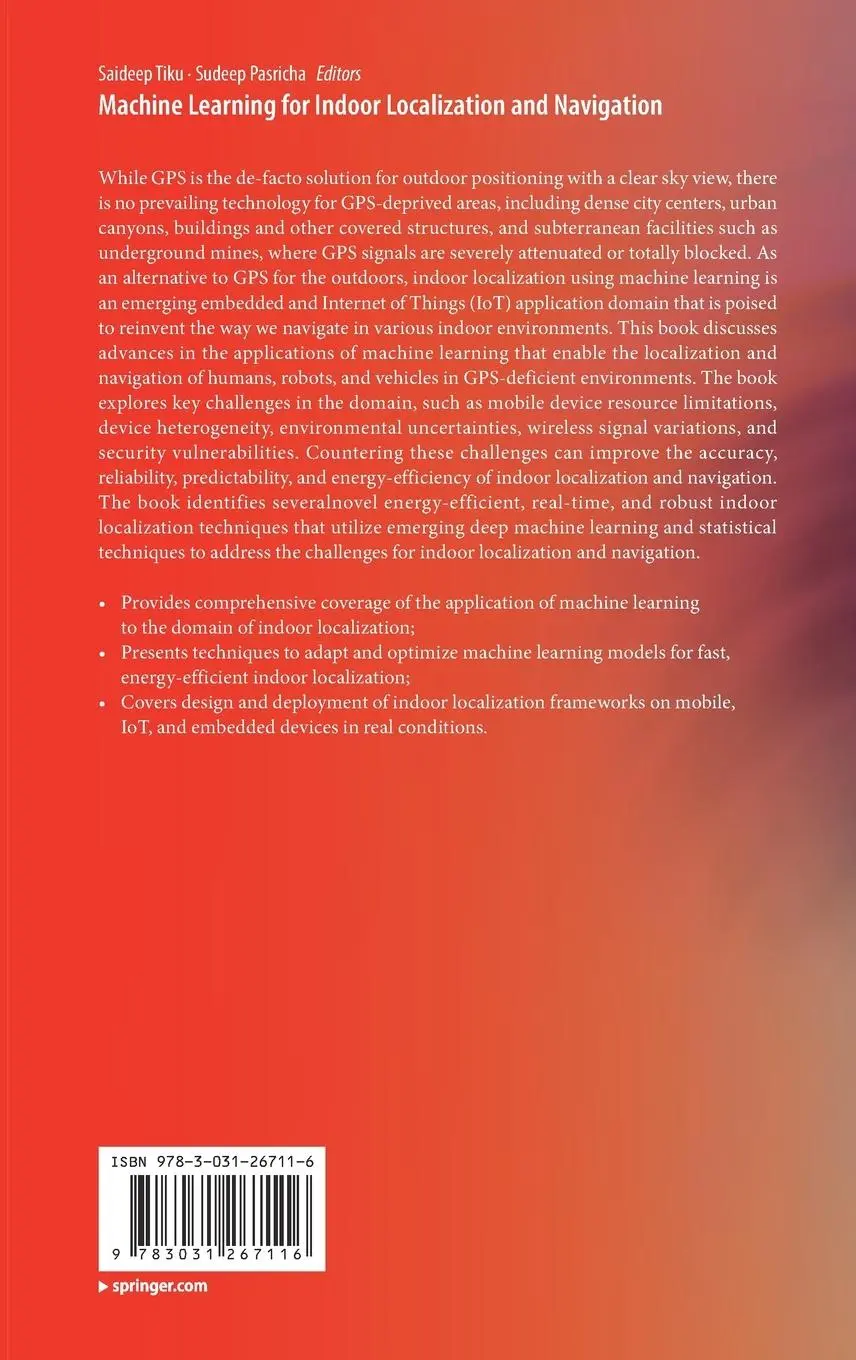 Rückseite: 9783031267116 | Machine Learning for Indoor Localization and Navigation | Buch | xv