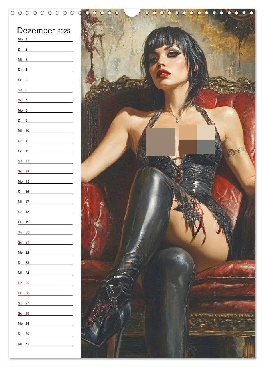 Bild: 9783457207116 | Sinnliche Kunst. Erotische Frauen Paintings (Wandkalender 2025 DIN...