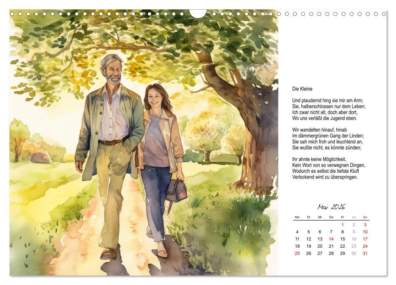 Bild: 9783457517116 | Gedichte von Theodor Storm (Wandkalender 2026 DIN A3 quer),...