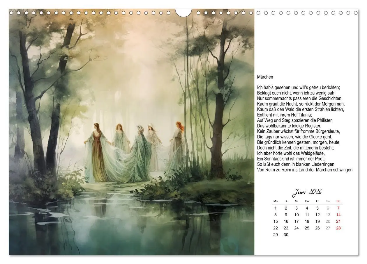 Bild: 9783457517116 | Gedichte von Theodor Storm (Wandkalender 2026 DIN A3 quer),...