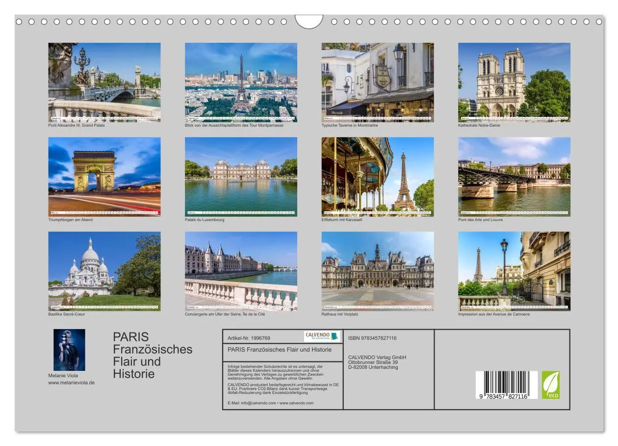 Bild: 9783457827116 | PARIS Französisches Flair und Historie (Wandkalender 2026 DIN A3...
