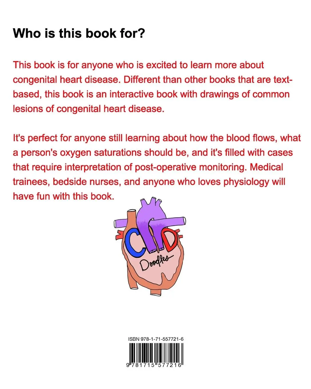 Rückseite: 9781715577216 | CHD Doodles | A Workbook on Congenital Heart Defects | Lsu (u. a.)