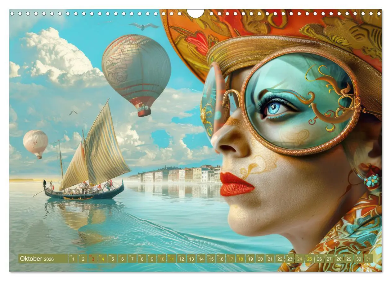 Bild: 9783457367216 | Theatralische surreale Szenen im venezianischen Stil (Wandkalender...