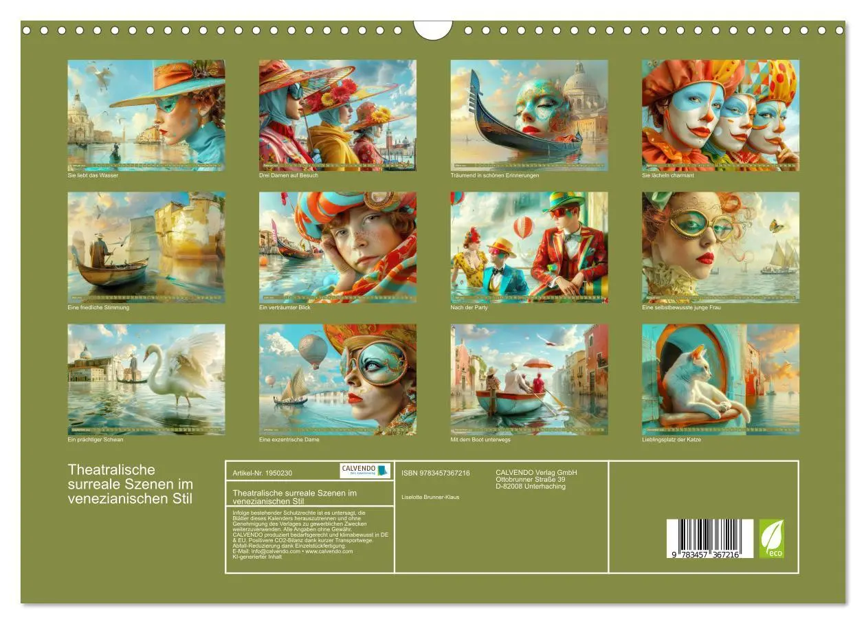 Bild: 9783457367216 | Theatralische surreale Szenen im venezianischen Stil (Wandkalender...