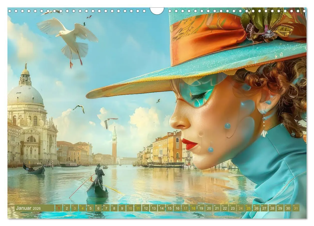 Bild: 9783457367216 | Theatralische surreale Szenen im venezianischen Stil (Wandkalender...