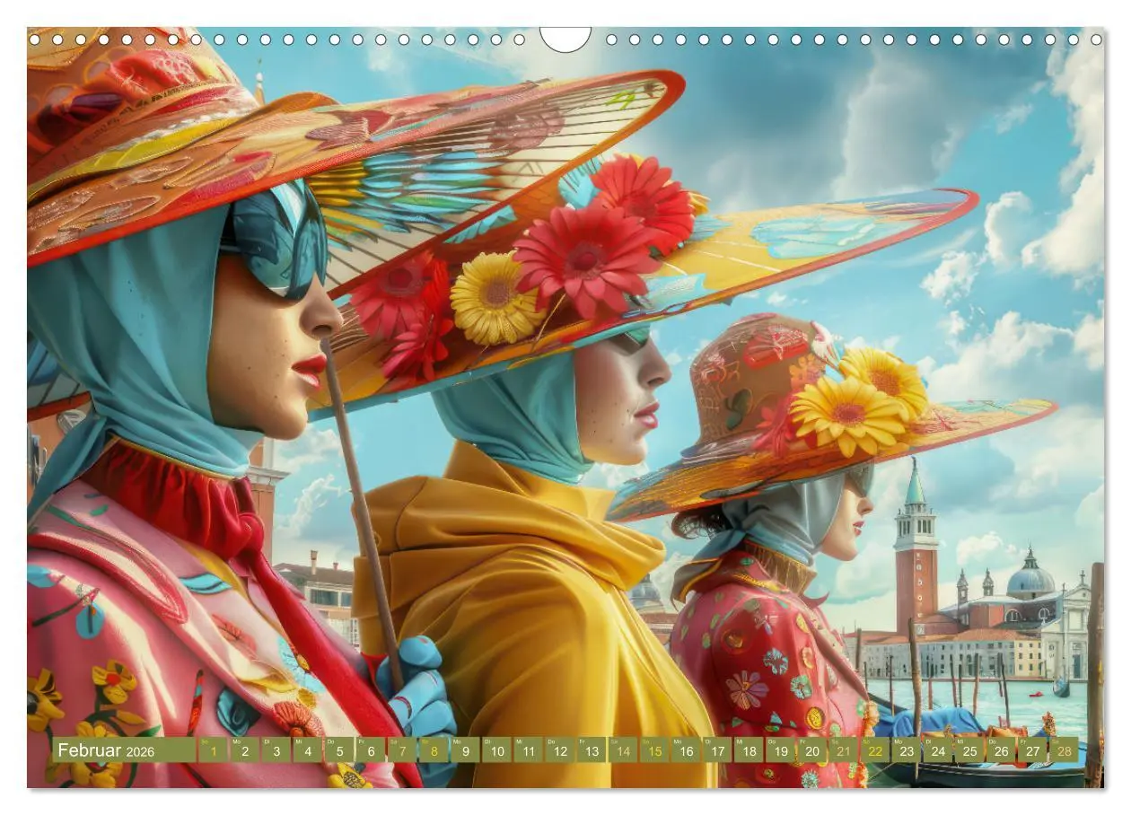 Bild: 9783457367216 | Theatralische surreale Szenen im venezianischen Stil (Wandkalender...