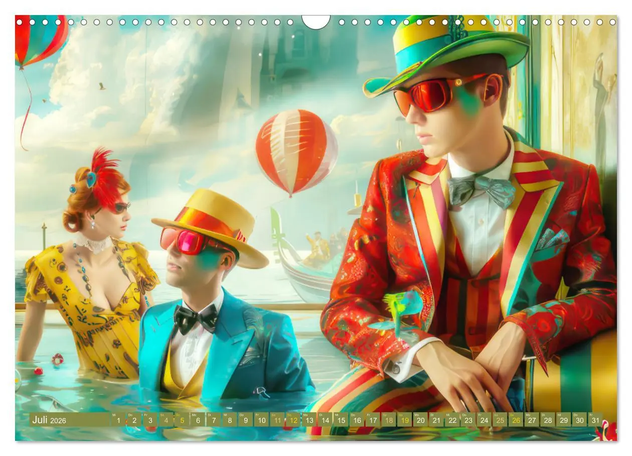 Bild: 9783457367216 | Theatralische surreale Szenen im venezianischen Stil (Wandkalender...