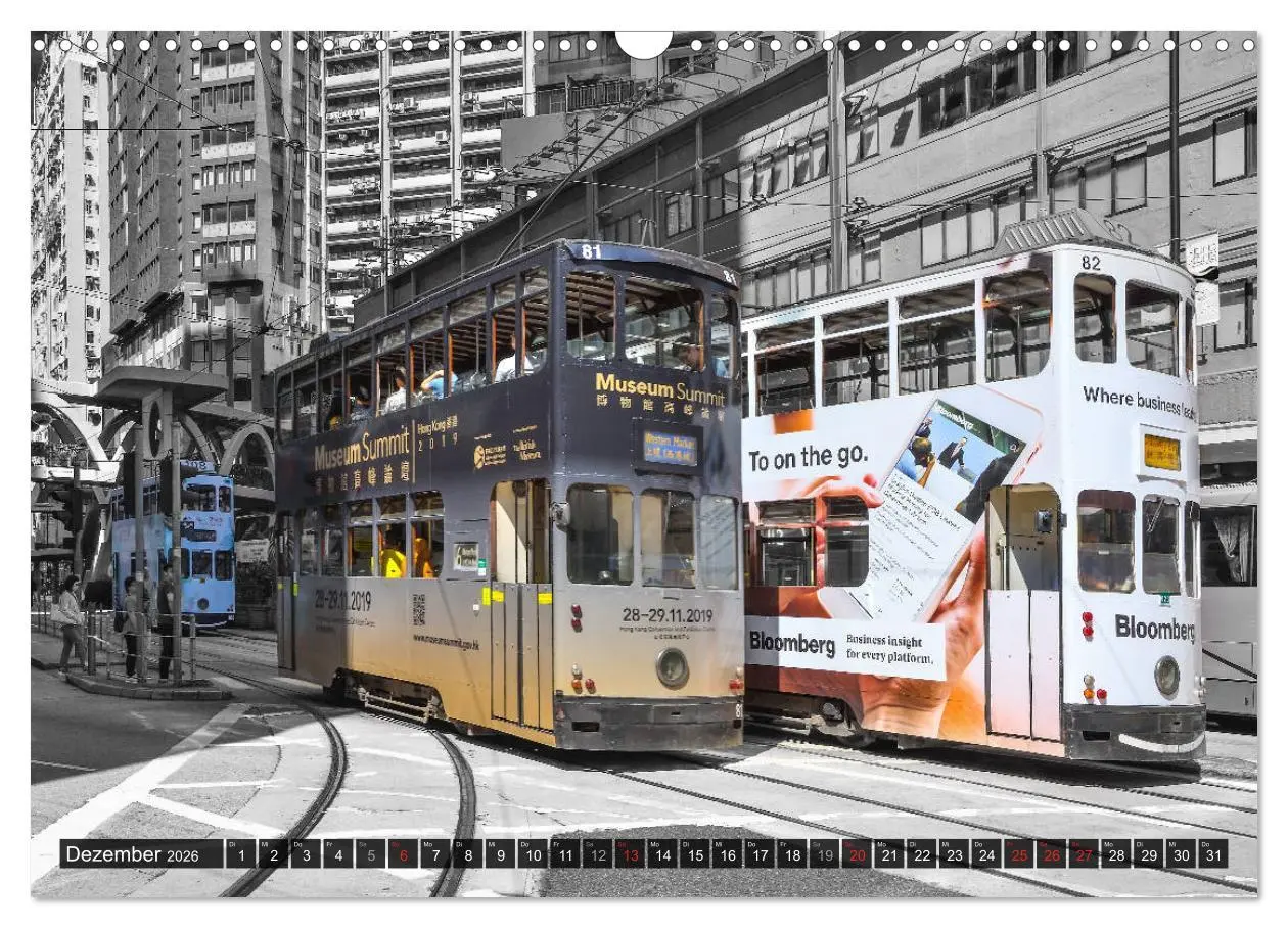 Bild: 9783457747216 | Ding Ding - Hong Kong's Tramways (Wandkalender 2026 DIN A3 quer),...