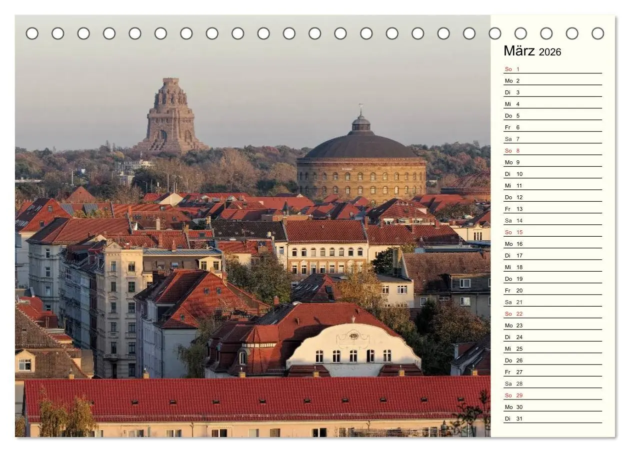 Bild: 9783457987216 | Reise durch Leipzig (Tischkalender 2026 DIN A5 quer), CALVENDO...