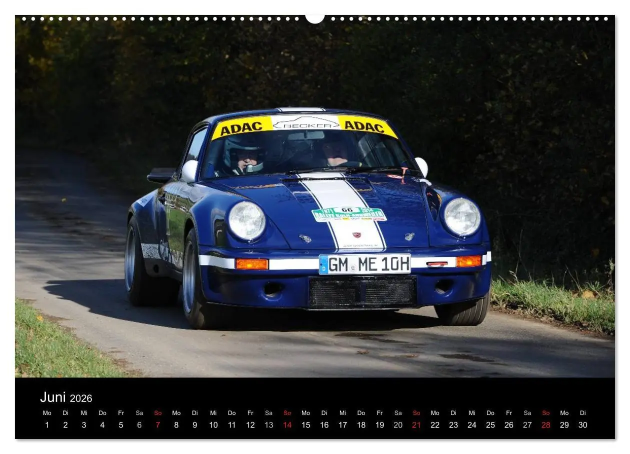 Bild: 9783516077216 | Bergrennen und Rallye im Porsche (Wandkalender 2026 DIN A2 quer),...