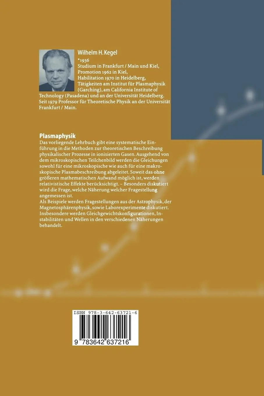Rückseite: 9783642637216 | Plasmaphysik | Eine Einführung | Wilhelm H. Kegel | Taschenbuch | x