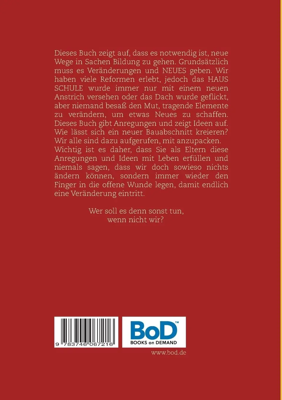 Rückseite: 9783746067216 | Du bist nicht dumm, du gehst nur zur Schule | Gerstenberger-Ratzeburg