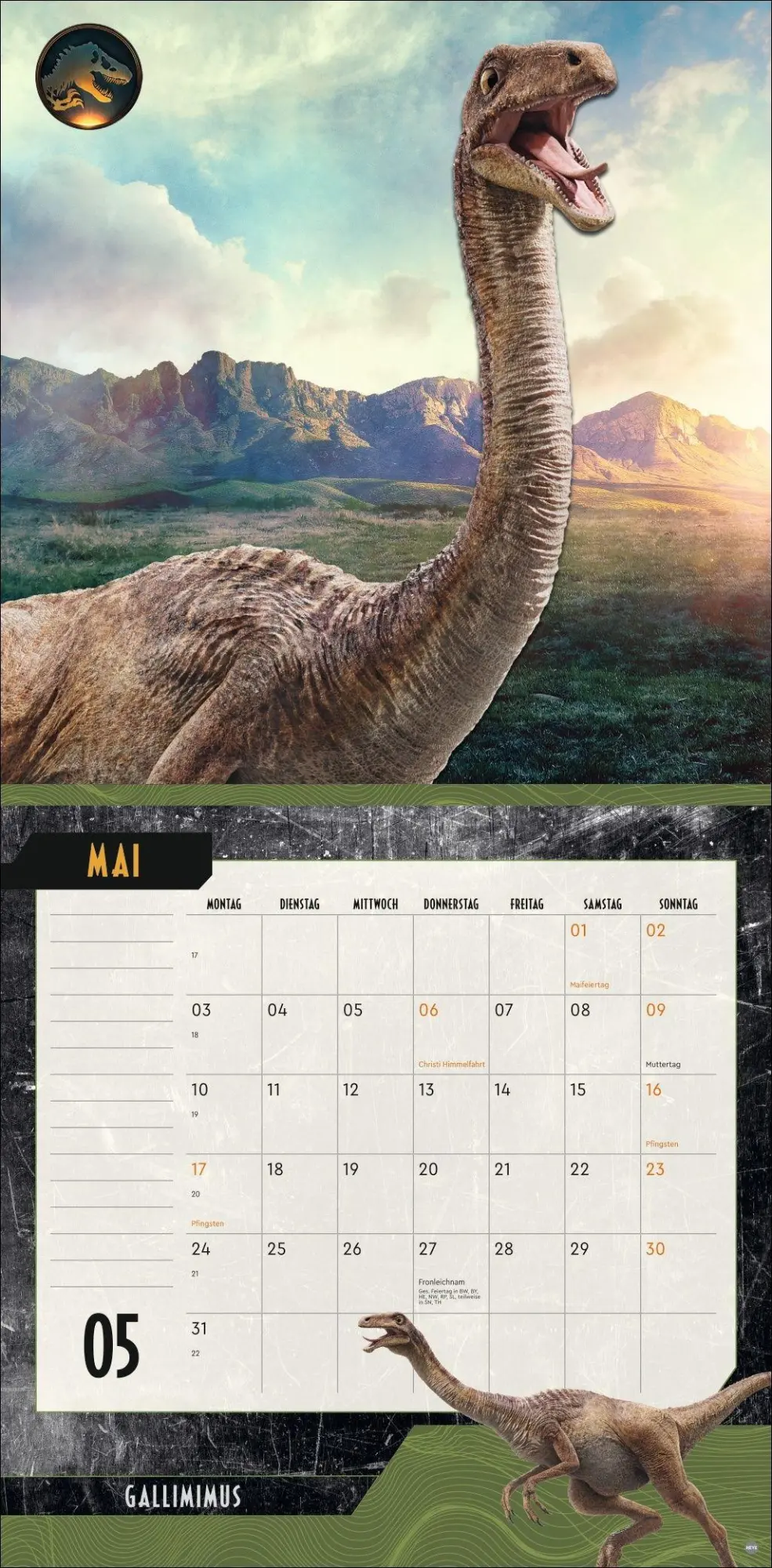 Bild: 9783756417216 | Jurassic World Broschurkalender 2027 | Kalender | 28 S. | Deutsch