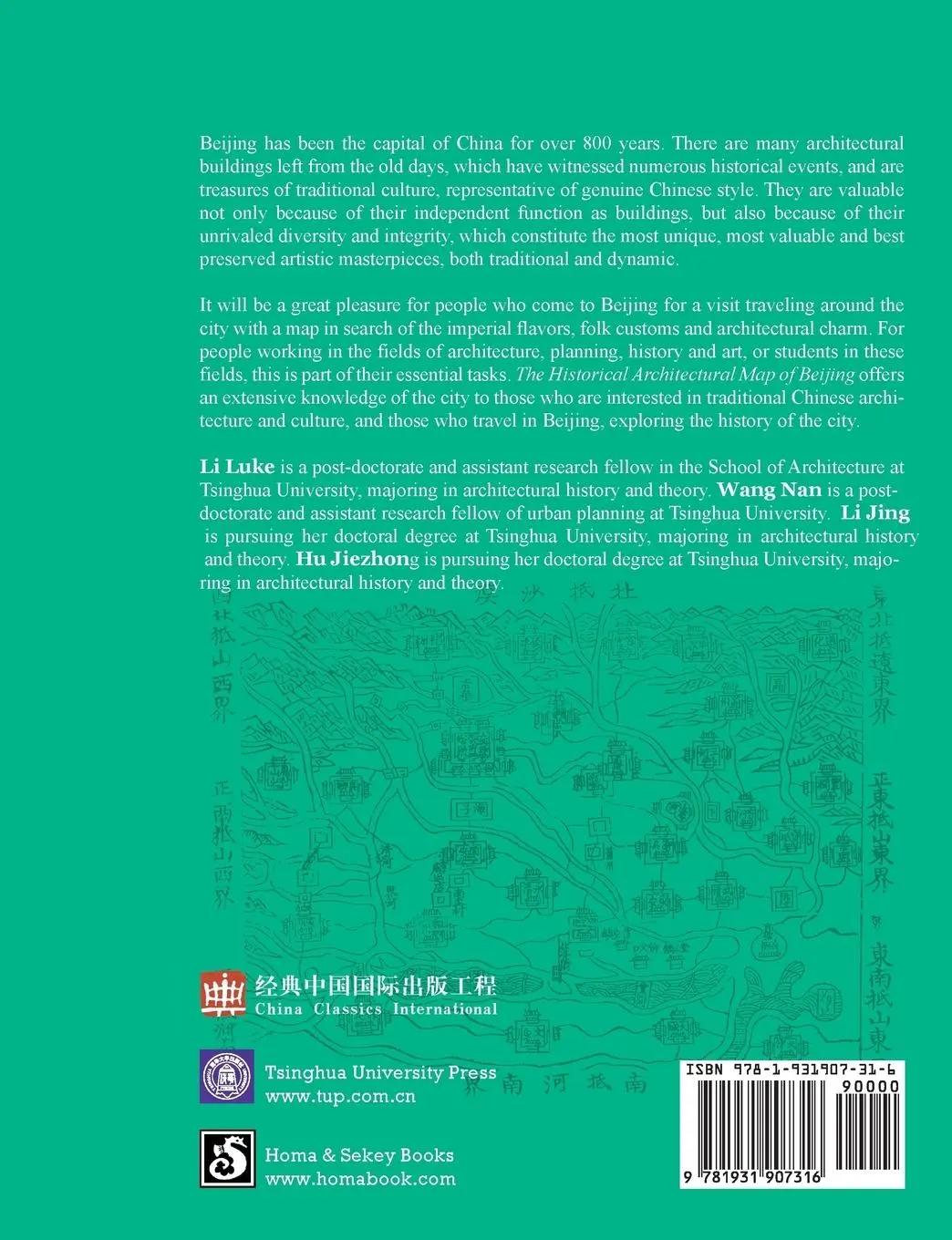 Rückseite: 9781931907316 | The Historical Architectural Map of Beijing | Luke Li (u. a.) | Buch