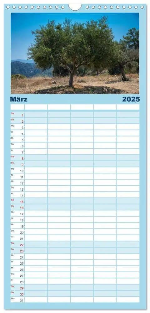 Bild: 9783457117316 | Familienplaner 2025 - Rhodos - Traumhafter Süden mit 5 Spalten...