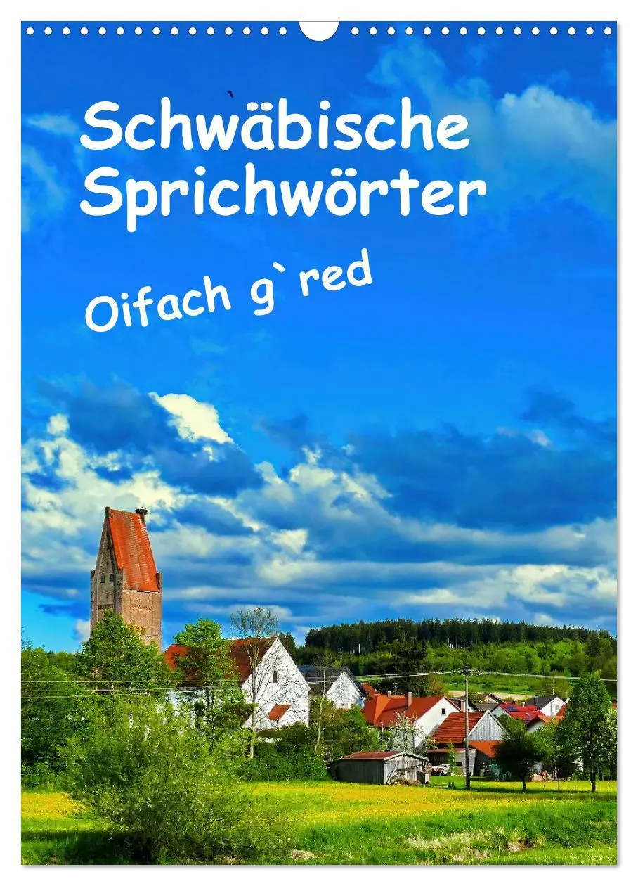 Cover: 9783457287316 | Schwäbische Sprichwörter Oifach g`redt (Wandkalender 2026 DIN A3...