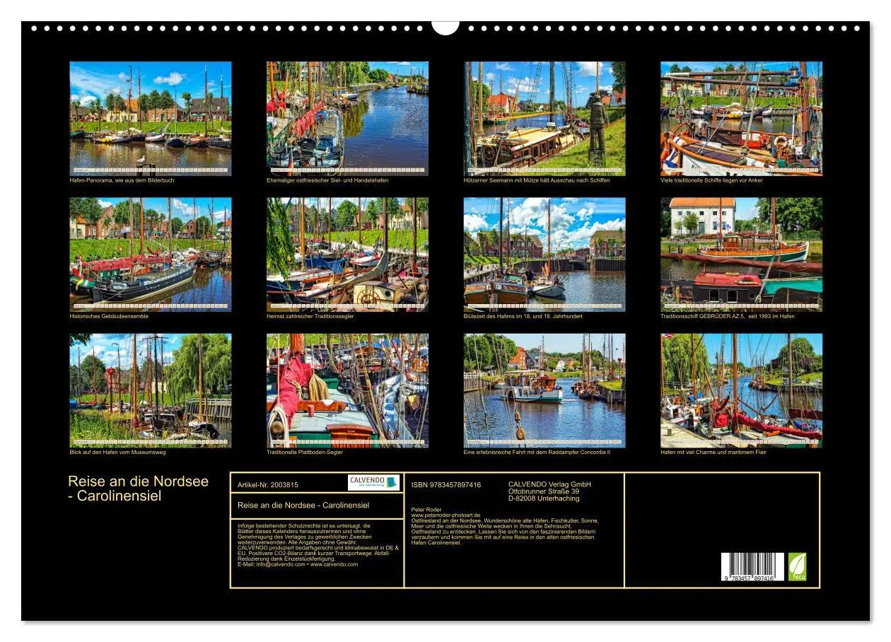 Bild: 9783457897416 | Reise an die Nordsee - Carolinensiel (Wandkalender 2026 DIN A2...