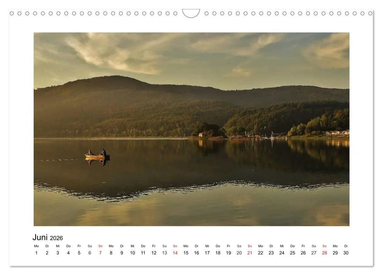 Bild: 9783516127416 | Morgens am Edersee (Wandkalender 2026 DIN A3 quer), CALVENDO...