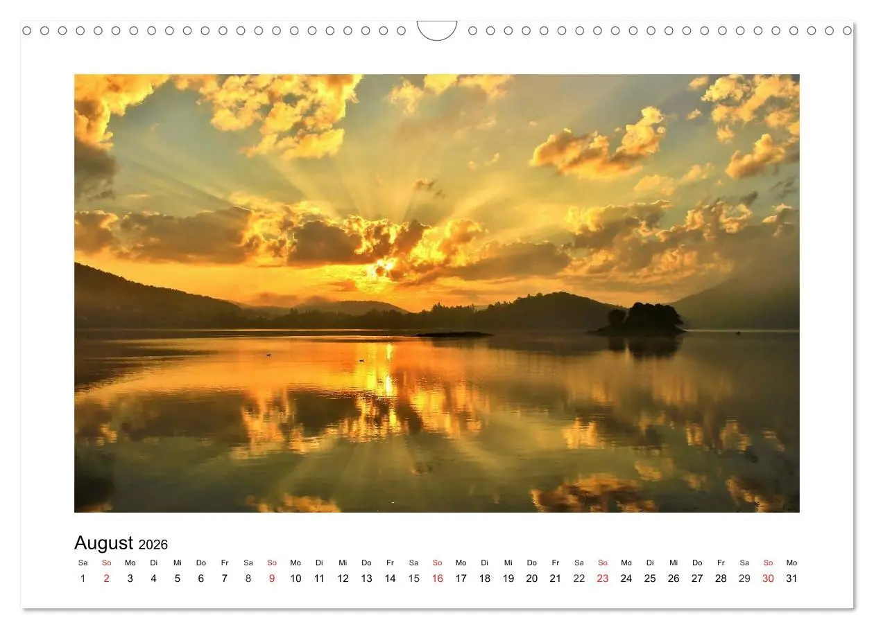 Bild: 9783516127416 | Morgens am Edersee (Wandkalender 2026 DIN A3 quer), CALVENDO...