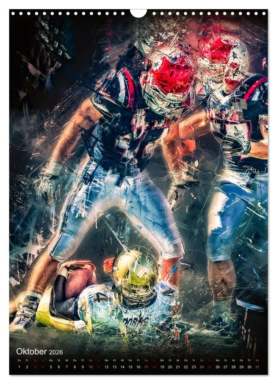 Bild: 9783516367416 | American Football - einfach faszinierend (Wandkalender 2026 DIN A3...