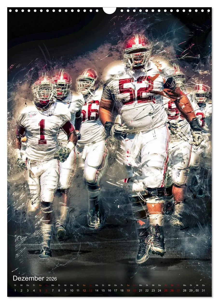 Bild: 9783516367416 | American Football - einfach faszinierend (Wandkalender 2026 DIN A3...