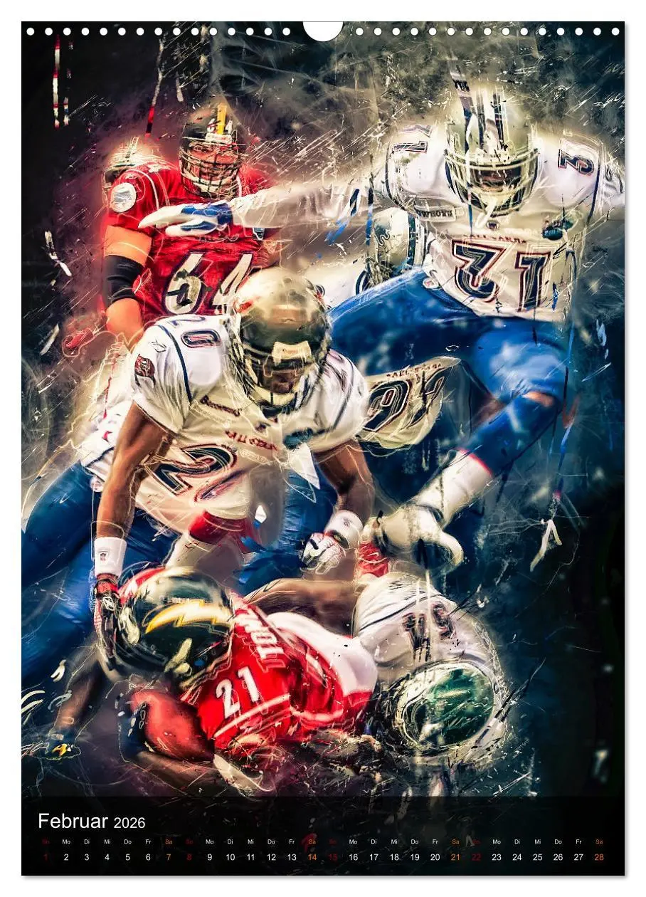 Bild: 9783516367416 | American Football - einfach faszinierend (Wandkalender 2026 DIN A3...