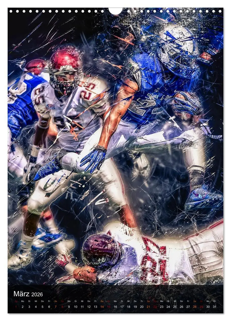 Bild: 9783516367416 | American Football - einfach faszinierend (Wandkalender 2026 DIN A3...