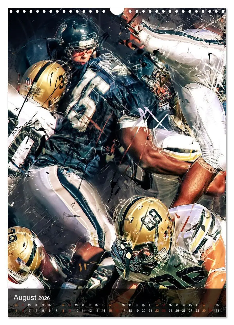 Bild: 9783516367416 | American Football - einfach faszinierend (Wandkalender 2026 DIN A3...