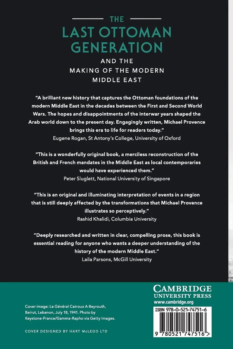 Rückseite: 9780521747516 | The Last Ottoman Generation and the Making of the Modern Middle East